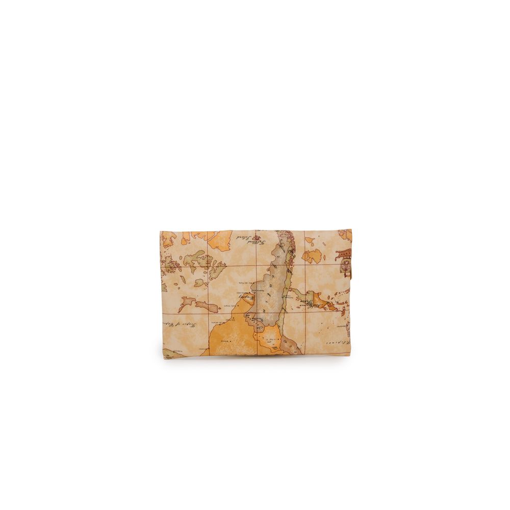 Alviero Martini Prima Classe Beige Polyester Clutch Bag
