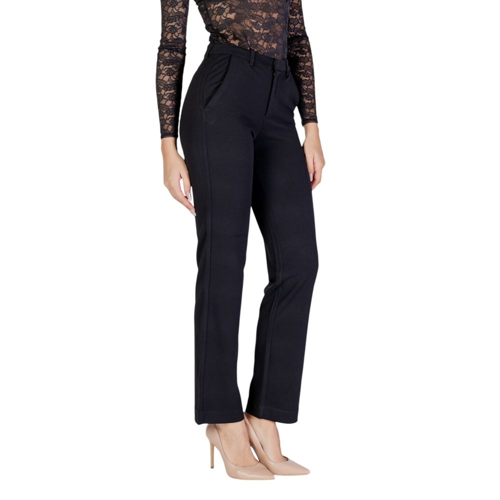 Only Black Recycled Polyester Flared Pants