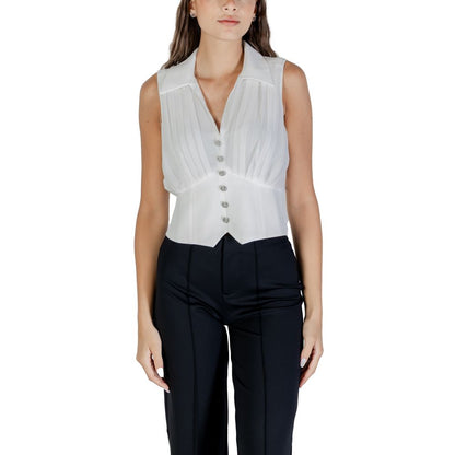 Morgan De Toi White Polyester Blouse