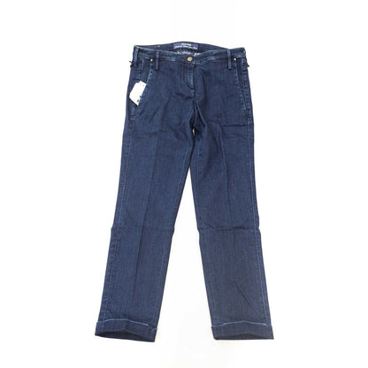 Blue Cotton Women Jeans
