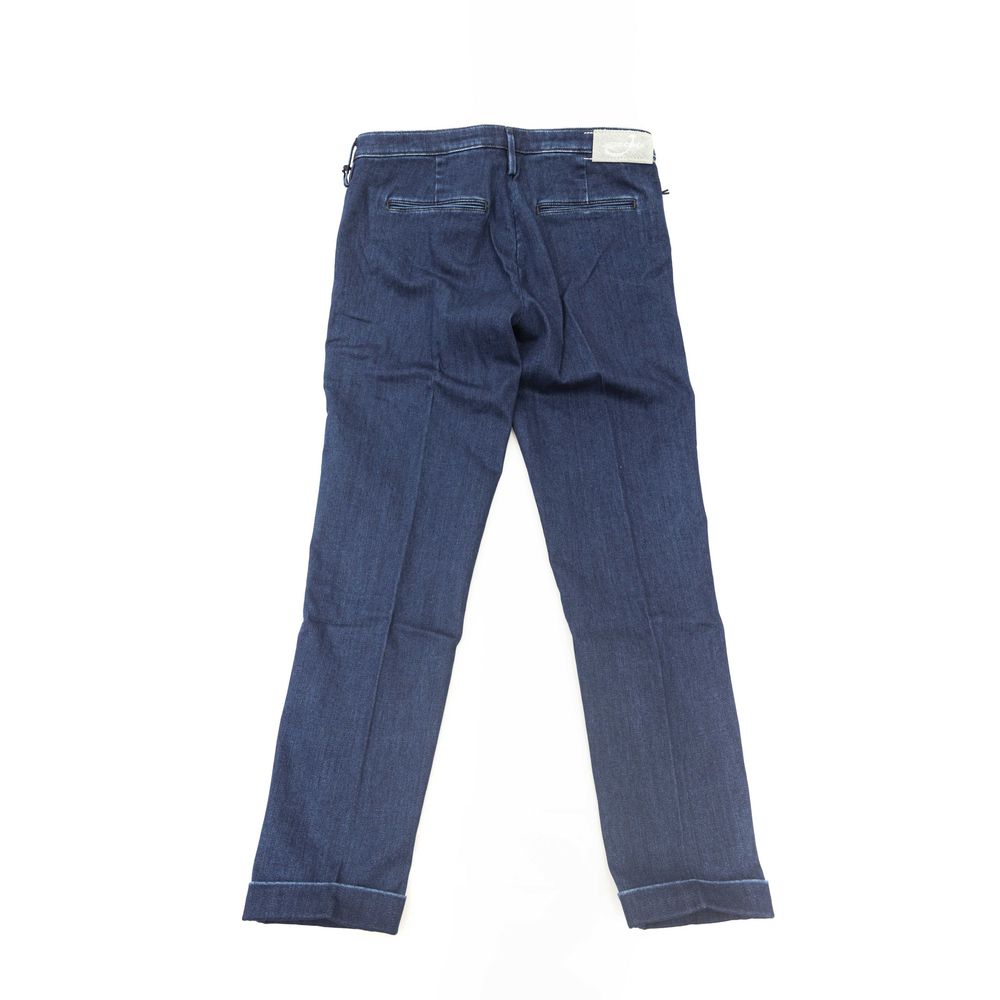 Blue Cotton Women Jeans