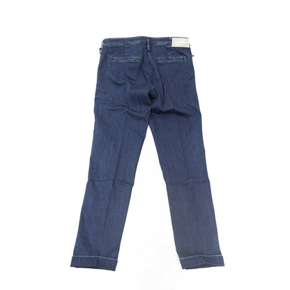 Blue Cotton Women Jeans