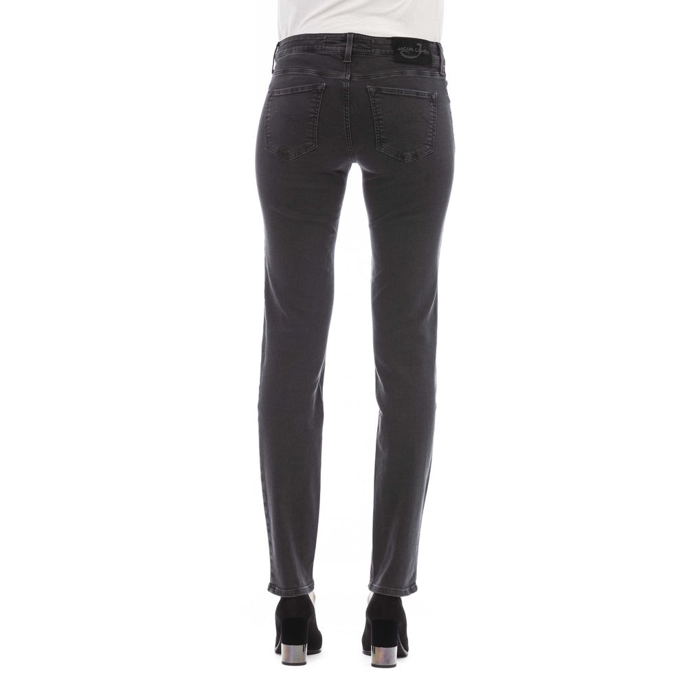 Black Cotton Women's Jeans