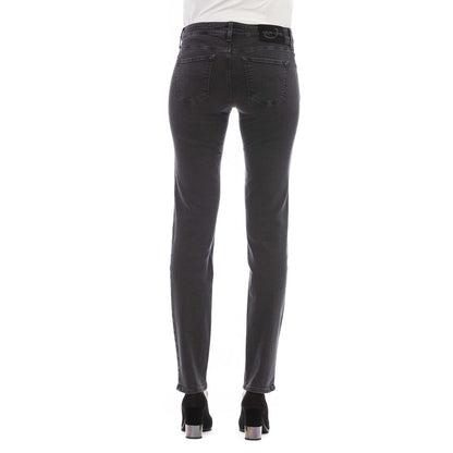 Black Cotton Women's Jeans