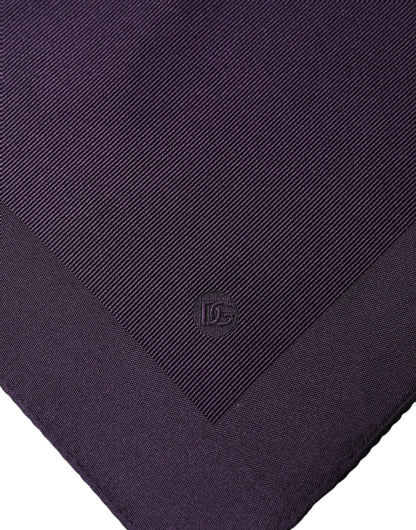 Dolce & Gabbana Men Purple Square Handkerchief Pocket Scarf