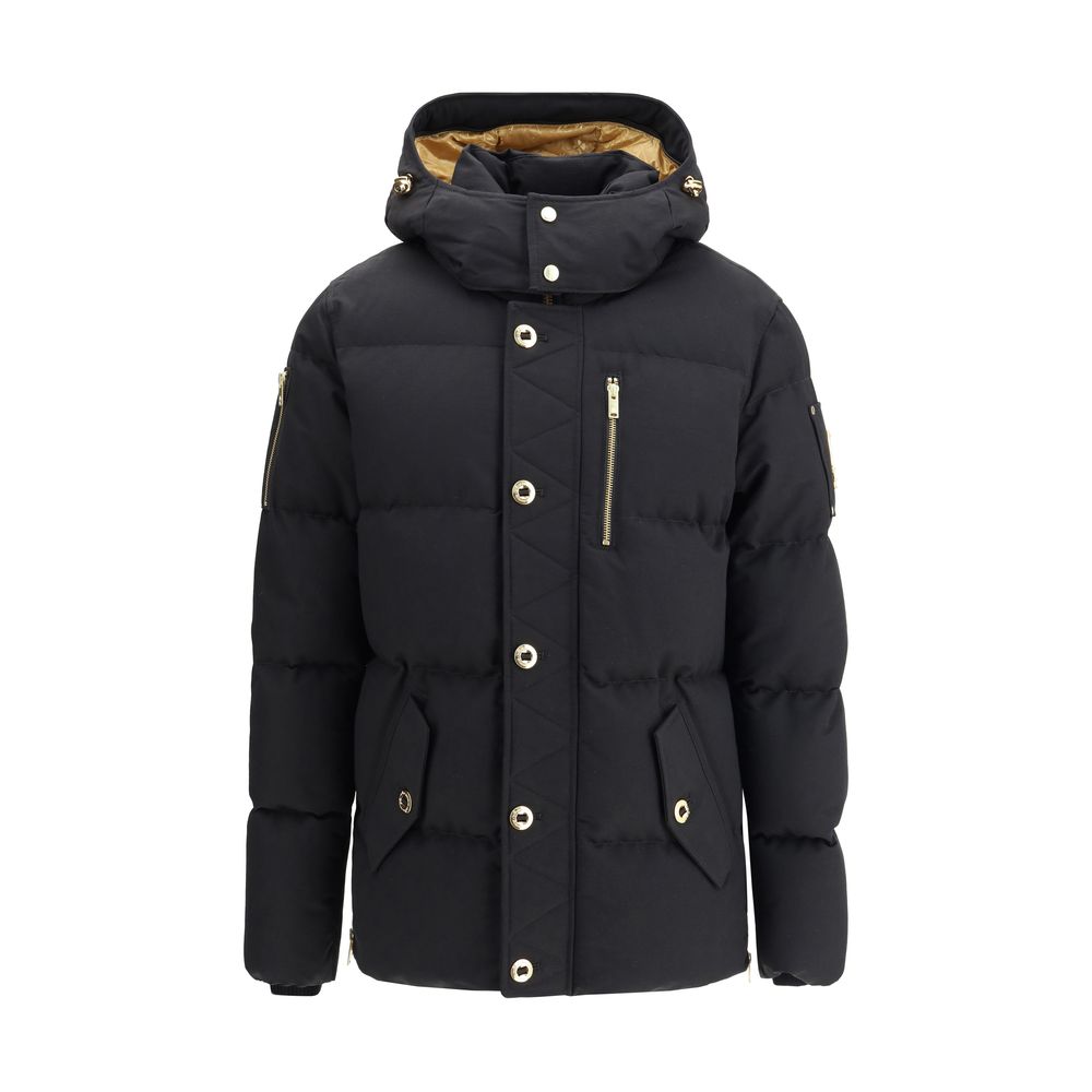 Moose Knuckles Black Cotton Coat