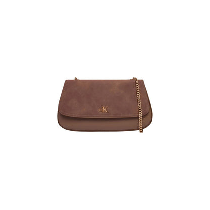 Calvin Klein CK CONV CHAIN BRUSHED MEDIUM BAG - Beige