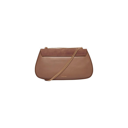 Calvin Klein CK CONV CHAIN BRUSHED MEDIUM BAG - Beige
