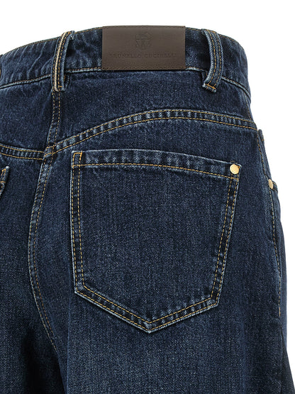 Brunello Cucinelli Blue Cotton Jeans Denim
