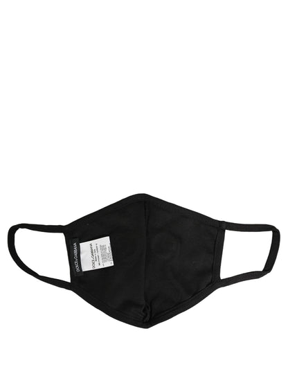 Dolce & Gabbana Brown Black Leopard Print Elastic Ear Strap Face Mask