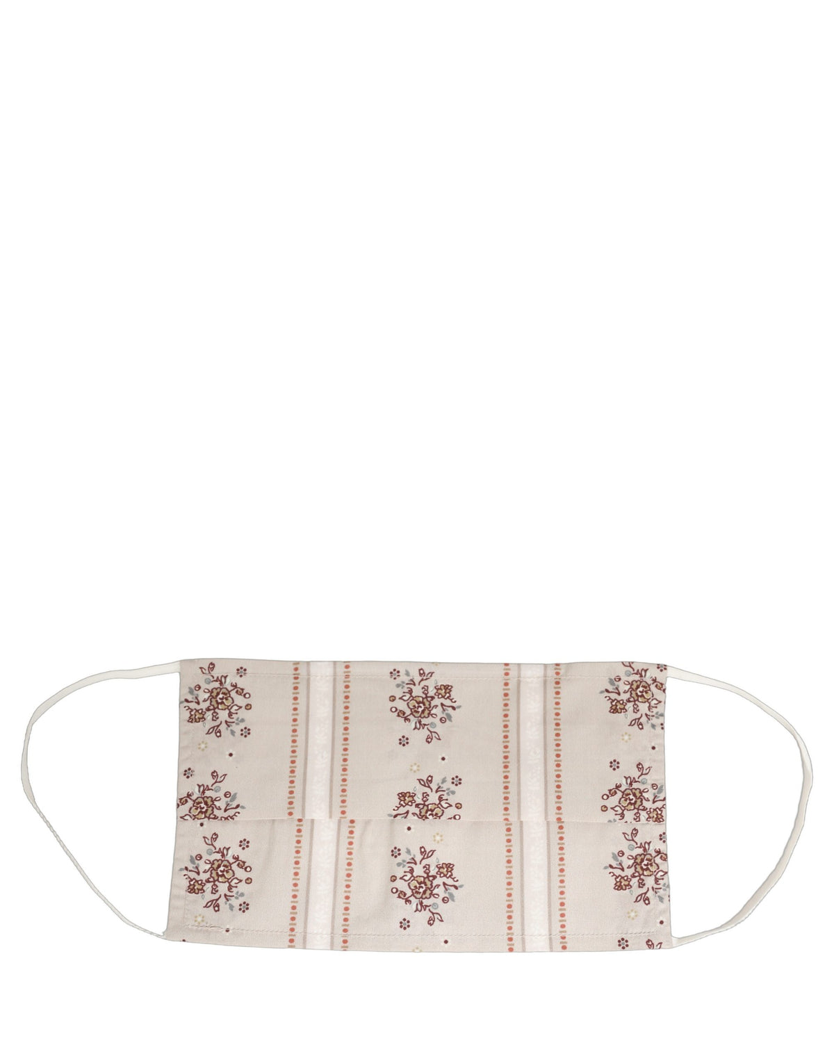 Dolce & Gabbana Beige Floral Print Pleated Elastic Ear Strap Face Mask