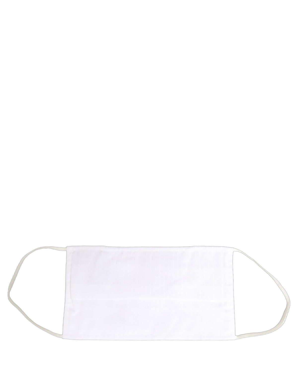 Dolce & Gabbana White 100% Cotton Pleated Elastic Ear Strap Face Mask