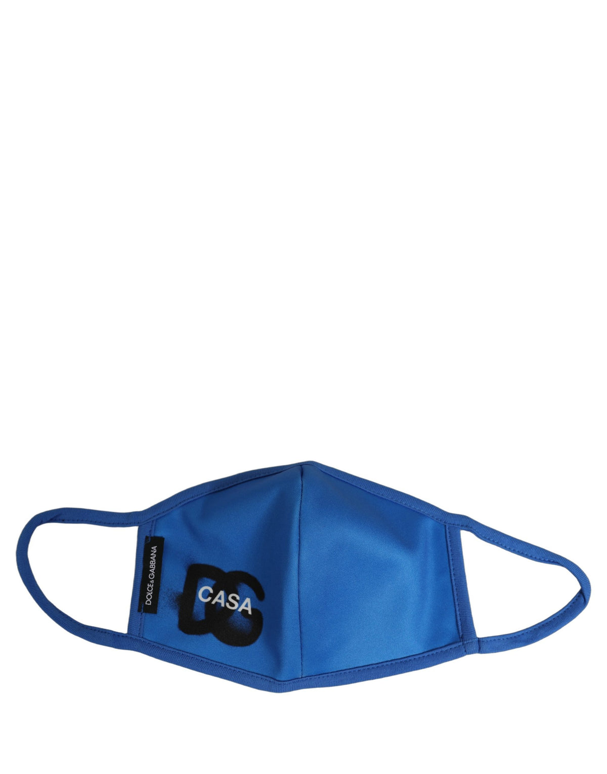 Dolce & Gabbana Royal Blue Polyester DG CASA Logo Elastic Ear Strap Face Mask