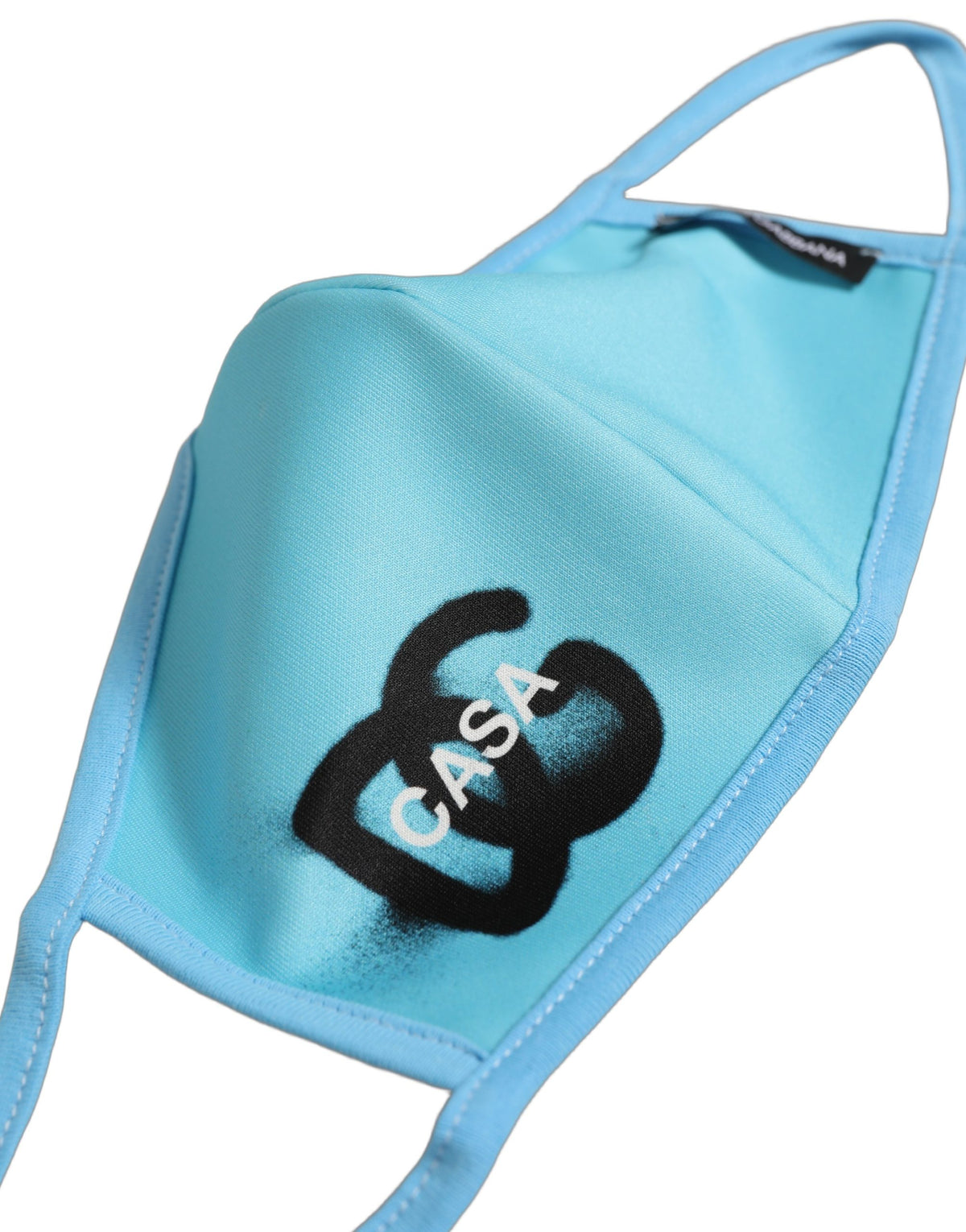 Dolce & Gabbana Blue Polyester DG CASA Logo Elastic Ear Strap Face Mask