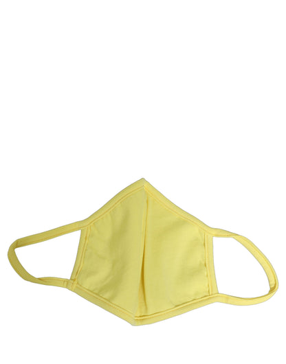 Dolce & Gabbana Yellow Polyester DG CASA Logo Elastic Ear Strap Face Mask