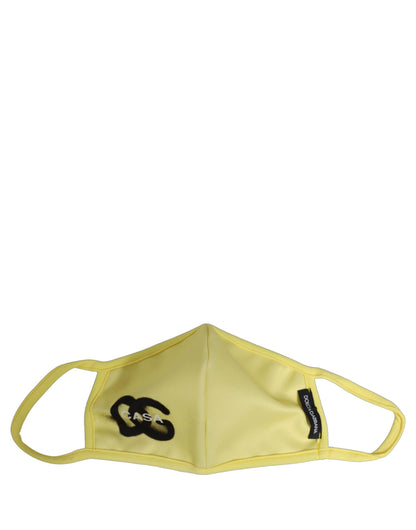 Dolce & Gabbana Yellow Polyester DG CASA Logo Elastic Ear Strap Face Mask