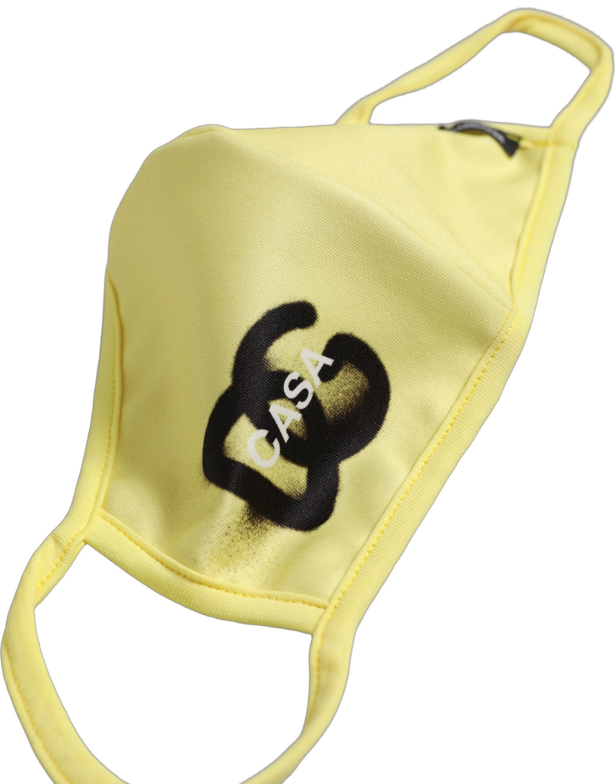 Dolce & Gabbana Yellow Polyester DG CASA Logo Elastic Ear Strap Face Mask