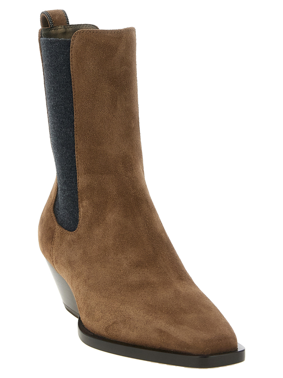 Brunello Cucinelli Brown Calfskin Chelsea Boots EU40/US10
