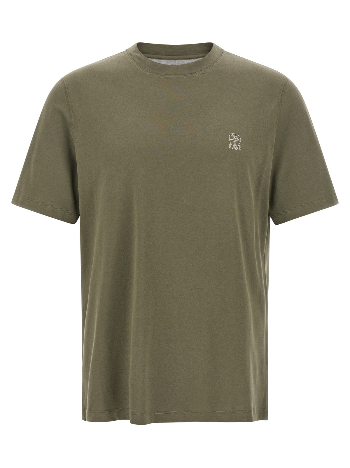 Brunello Cucinelli Bicolor Cotton T-Shirt - XS