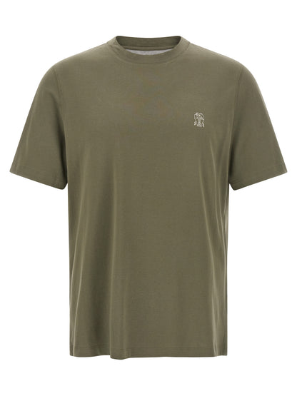 Brunello Cucinelli Bicolor Cotton T-Shirt - XS