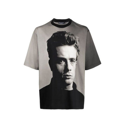 Dolce & Gabbana Black Cotton T-Shirt - XS
