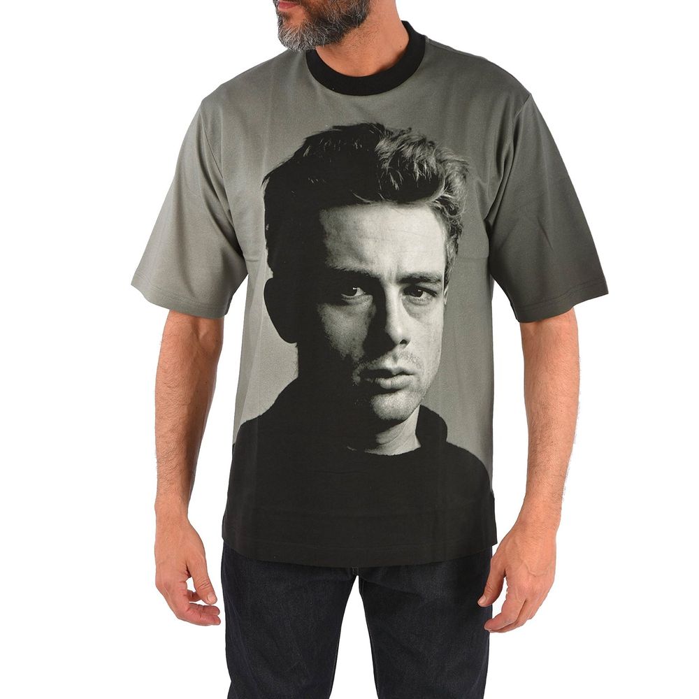 Dolce & Gabbana Black Cotton T-Shirt - XS
