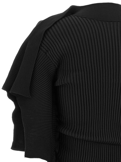 Issey Miyake Black Polyester Blouse
