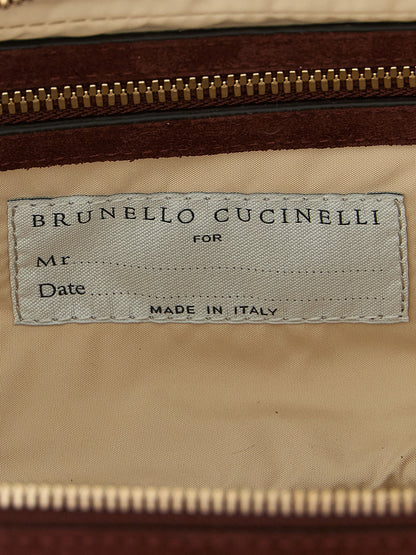 Brunello Cucinelli Bordeaux Calfskin Accessories