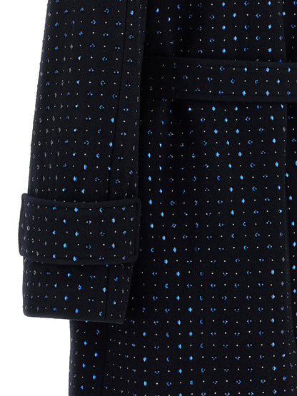 PINKO Blue Wool Coat