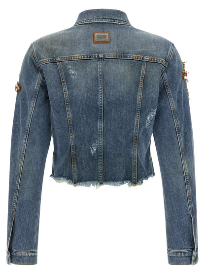 Dolce & Gabbana Blue Cotton Denim Jacket