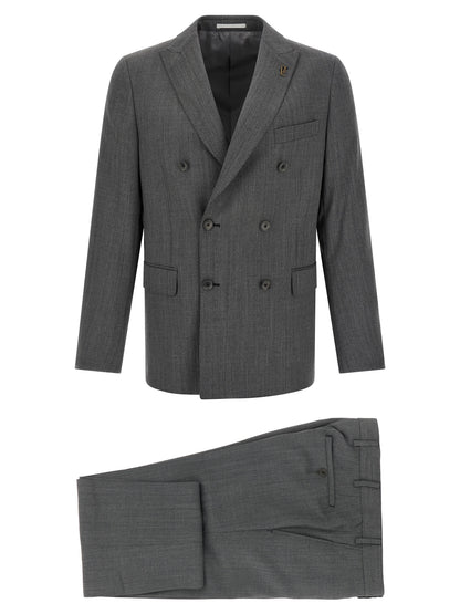 Pal Zileri Gray Wool Suit