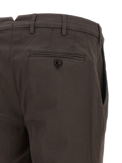 Brunello Cucinelli Brown Cotton Casual Pants