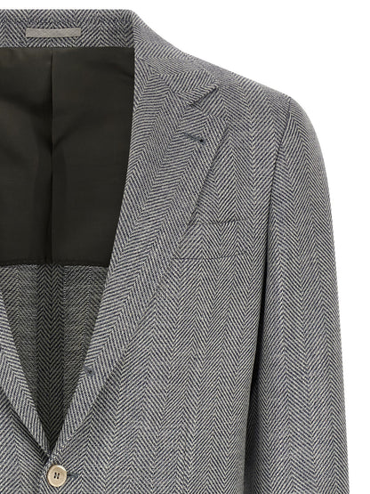 Brunello Cucinelli Gray Wool Blazer