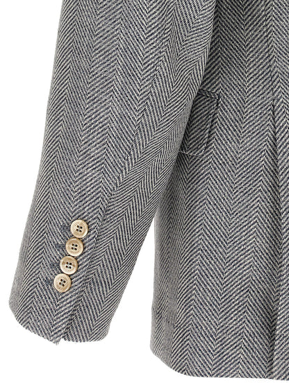 Brunello Cucinelli Gray Wool Blazer