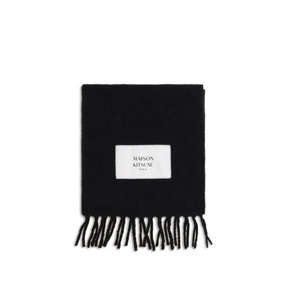 Maison Kitsuné Black Polyamide Scarf
