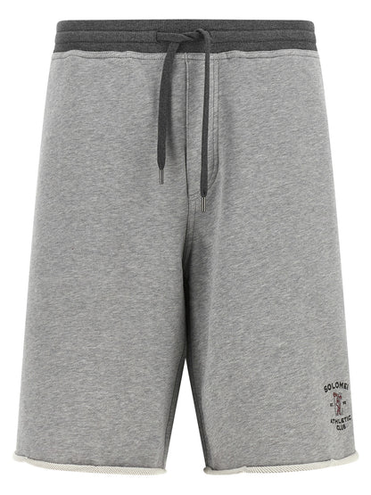 Brunello Cucinelli Gray Cotton Bermuda Shorts