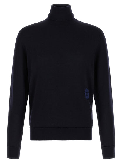 Dolce & Gabbana Blue Virgin Wool Cardigan