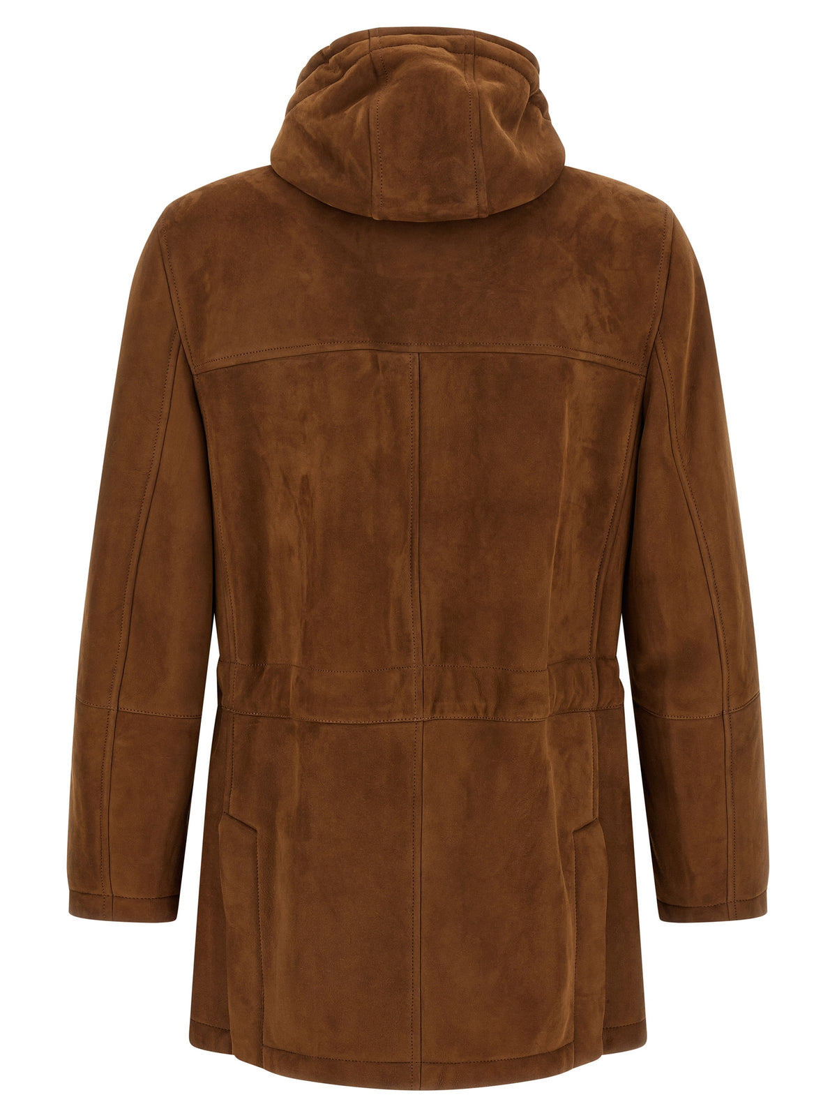 Brunello Cucinelli Brown Lamb Leather Jacket