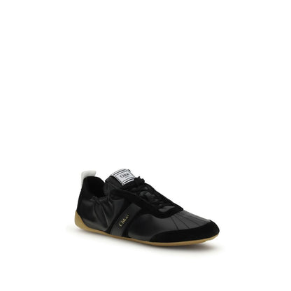 Chloé Black Goatskin Athletic Sneakers