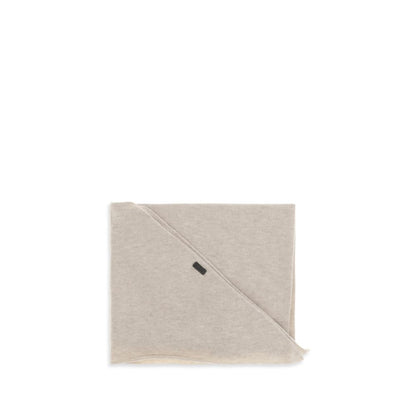 Brunello Cucinelli Beige Cashmere Scarf 125 x 60 cm
