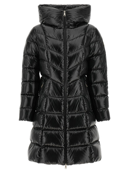 Moncler Black Polyamide Full-Length Jacket