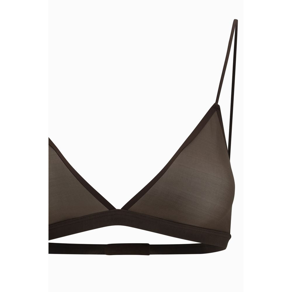 Calvin Klein Brown Nylon Bra - Ruby Triangle Bra