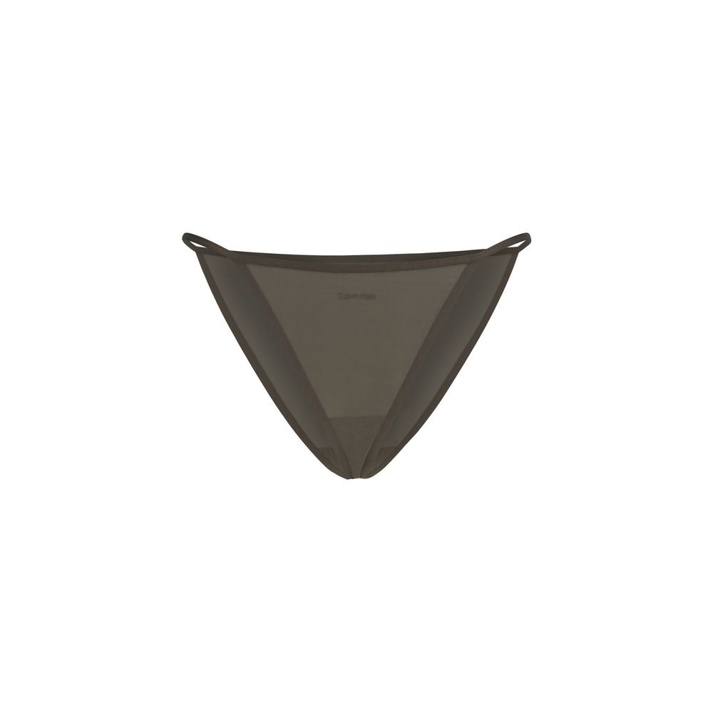 Calvin Klein Gray Nylon Pantie - The Jessica Thong