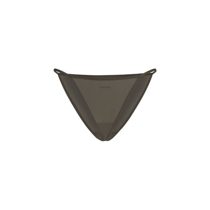 Calvin Klein Gray Nylon Pantie - The Jessica Thong