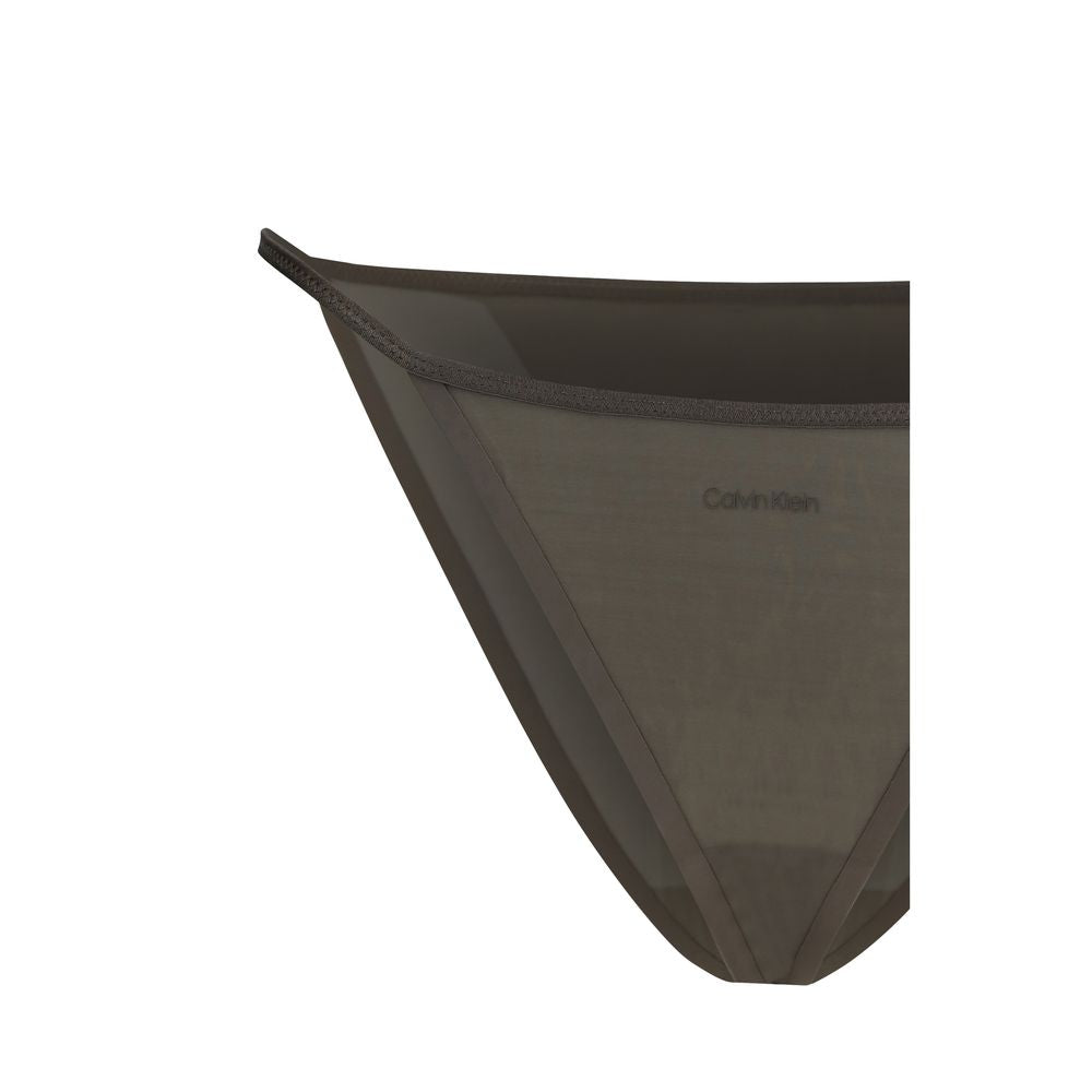 Calvin Klein Gray Nylon Pantie - The Jessica Thong