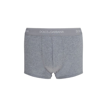 Dolce & Gabbana Gray Cotton Boxers - Two-Pack
