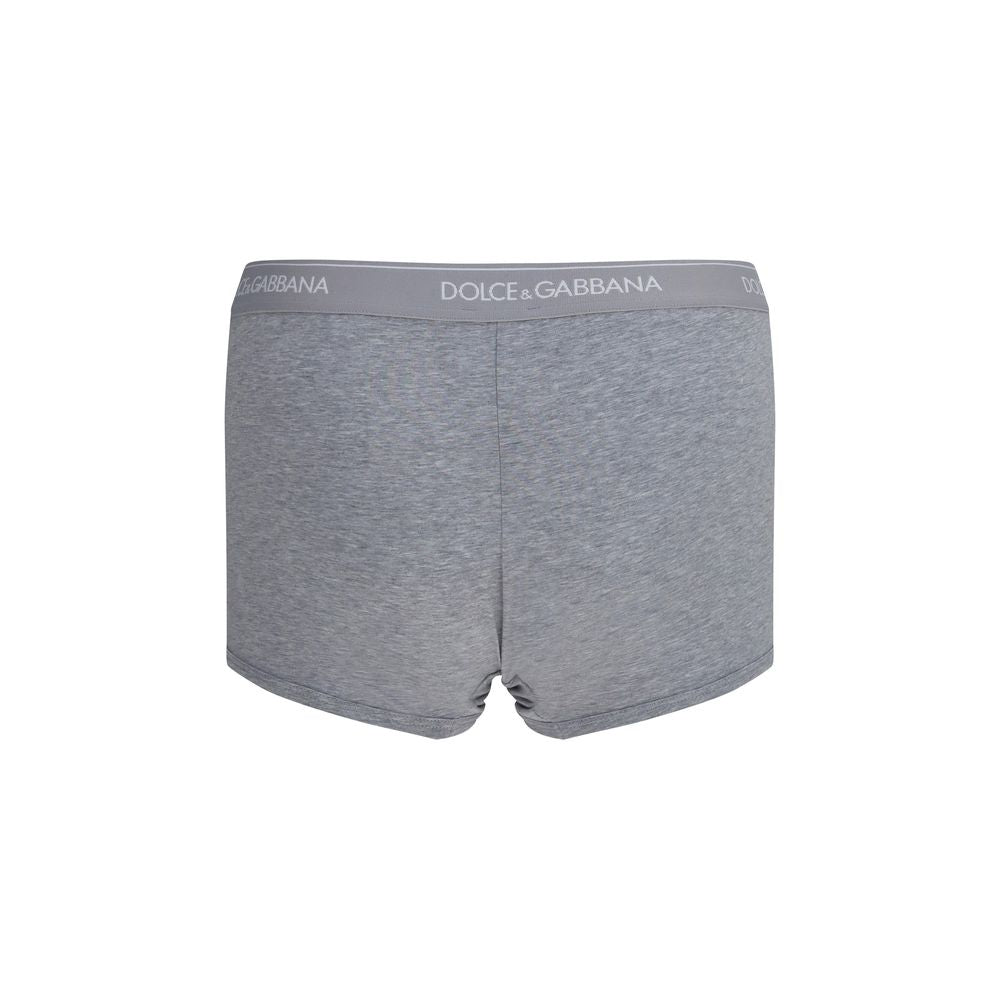 Dolce & Gabbana Gray Cotton Boxers - Two-Pack