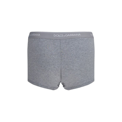 Dolce & Gabbana Gray Cotton Boxers - Two-Pack