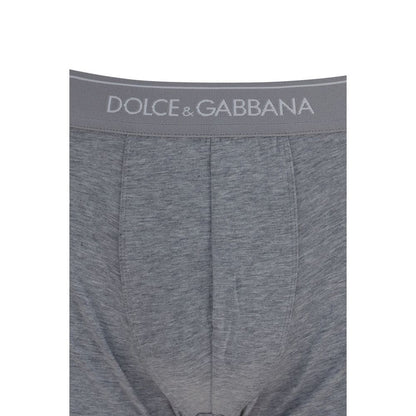 Dolce & Gabbana Gray Cotton Boxers - Two-Pack