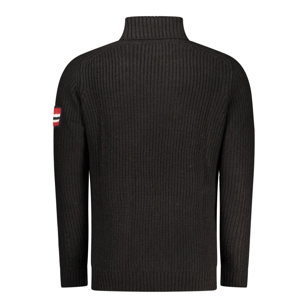 Norway 1963 Black Acrylic Men Sweater